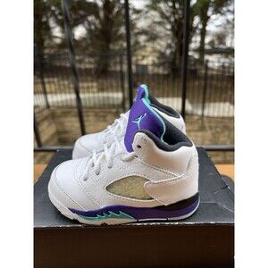 Nike Air Jordan 5 Retro (TD) ‘Grape’ 2012 Fresh Prince 440890-108 Size 5C VNDS